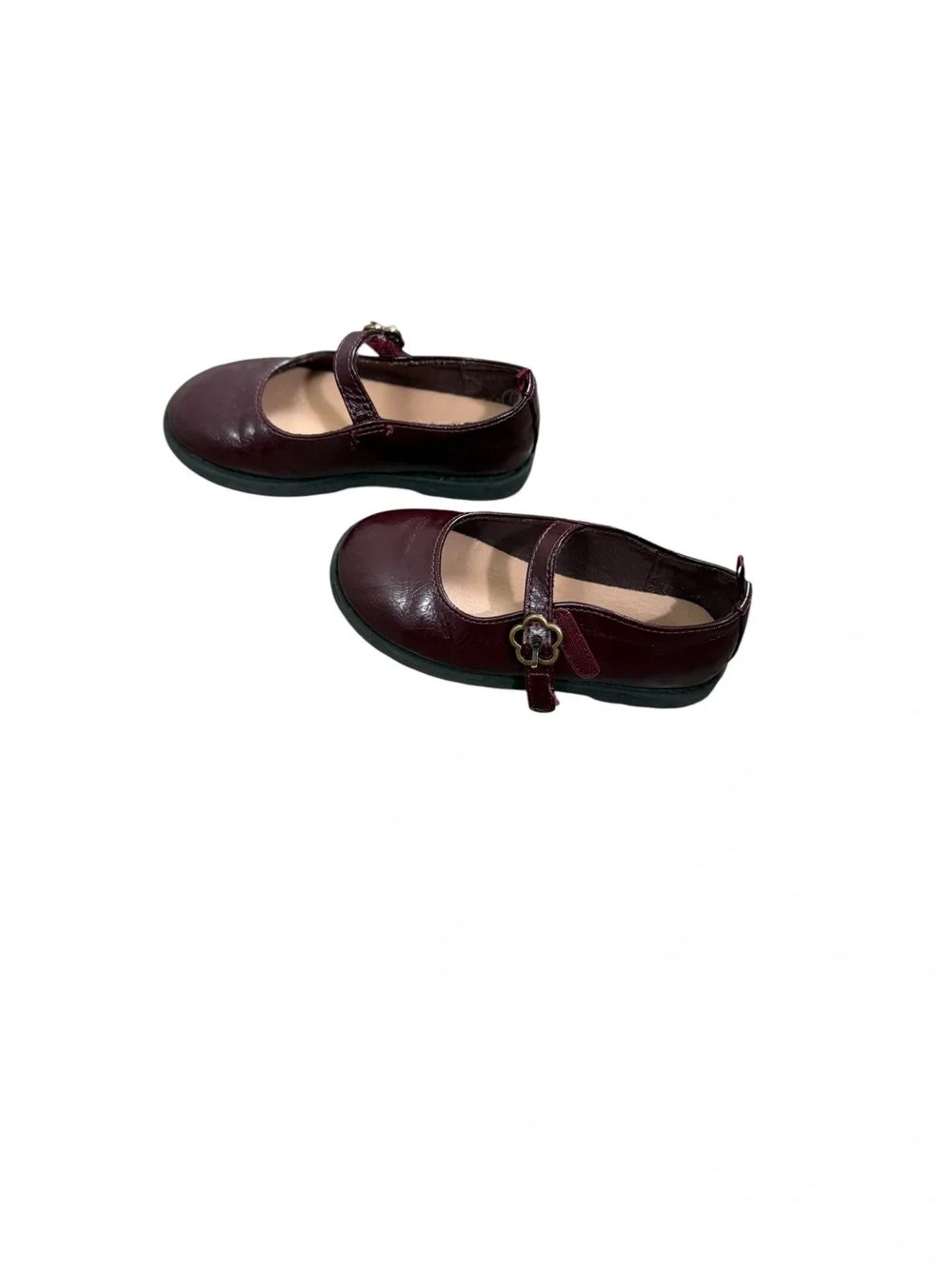 Old Navy Girls Mary Jane Dress Shoes in Burgundy Patent